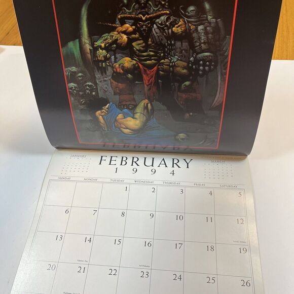 Heavy Metal 1994 Calendar Rowena Goodfellow Royo Vintage Fantasy Art Pin Ups - Picture 4 of 16